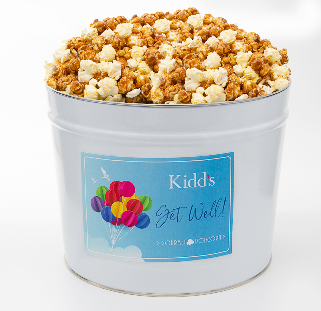 Get Well Popcorn Tins