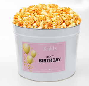 Happy Birthday Popcorn Tins
