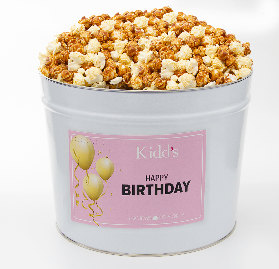 Happy Birthday Popcorn Tins