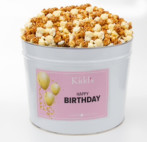 Happy Birthday Popcorn Tins