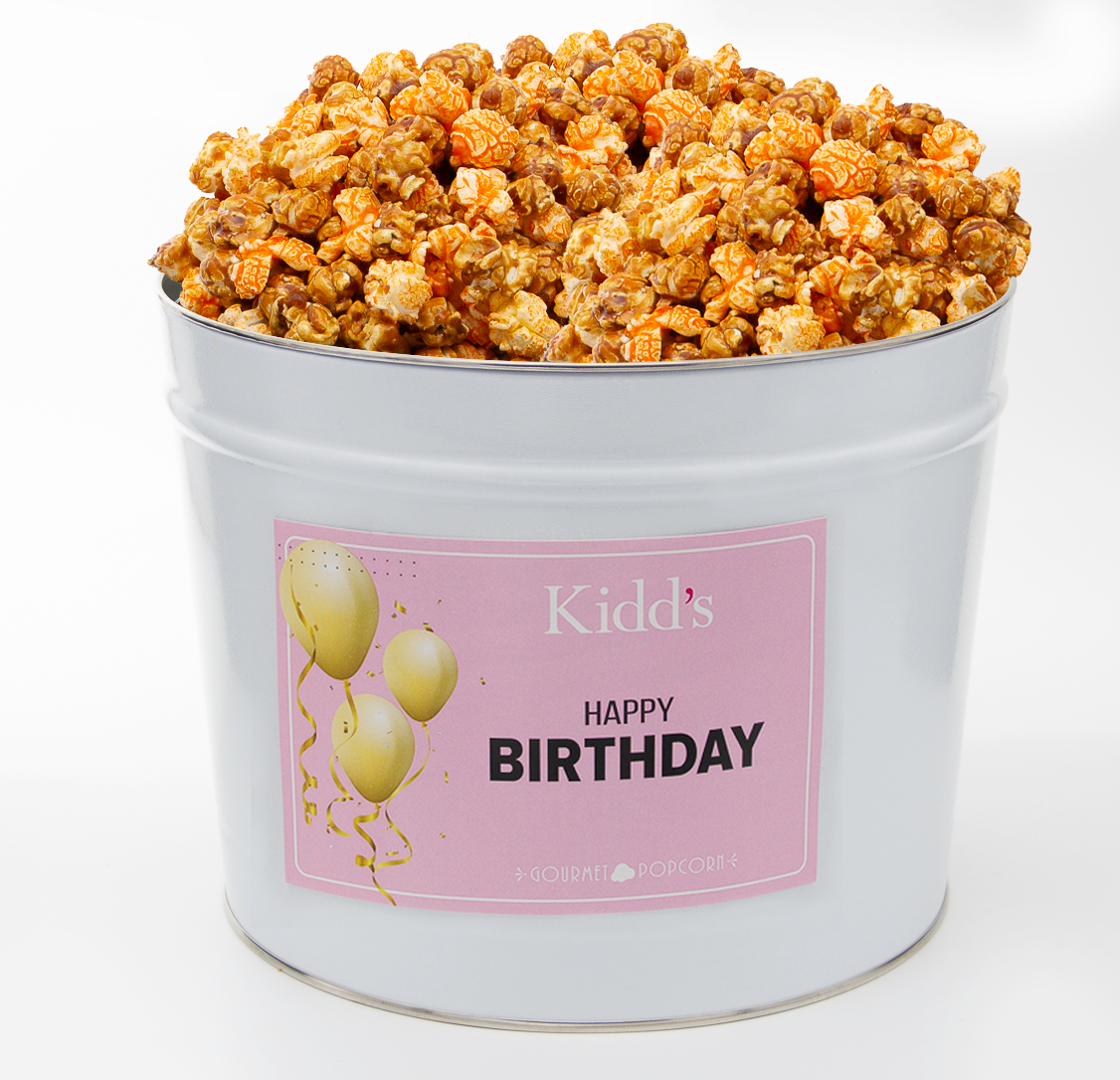 Happy Birthday Popcorn Tins