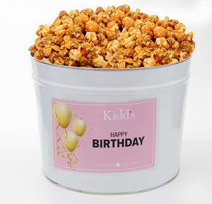 Happy Birthday Popcorn Tins
