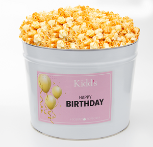 Happy Birthday Popcorn Tins