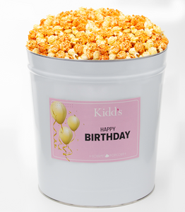 Happy Birthday Popcorn Tins