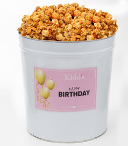 Happy Birthday Popcorn Tins