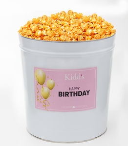 Happy Birthday Popcorn Tins