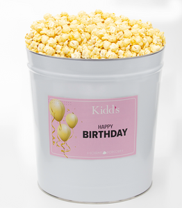Happy Birthday Popcorn Tins