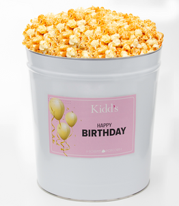 Happy Birthday Popcorn Tins