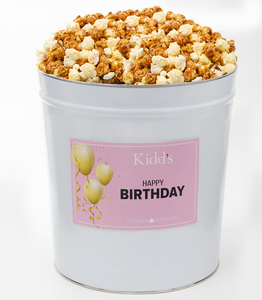 Happy Birthday Popcorn Tins