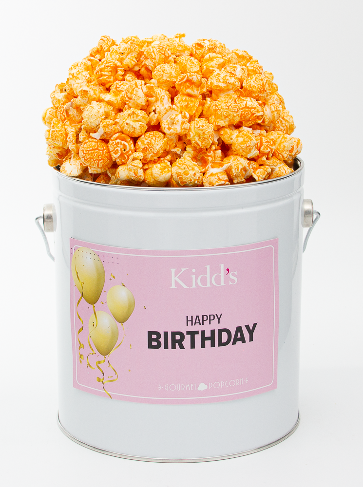 Happy Birthday Popcorn Tins