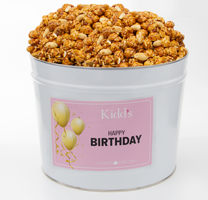 Happy Birthday Popcorn Tins